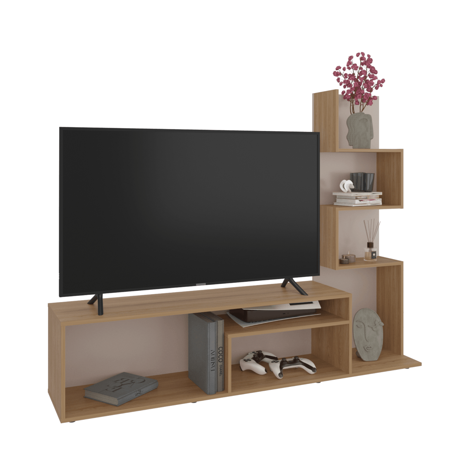 Rack Tv Nereida 55 134X169X35 Rta Fresno Capri
