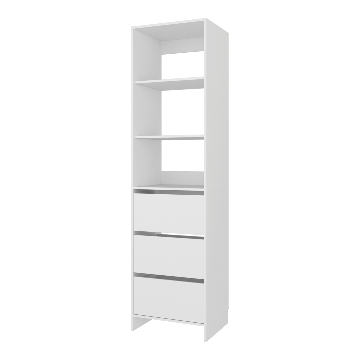 Closet Eco 3 Cajones 213X55X48 Kronos Blanco  Zf