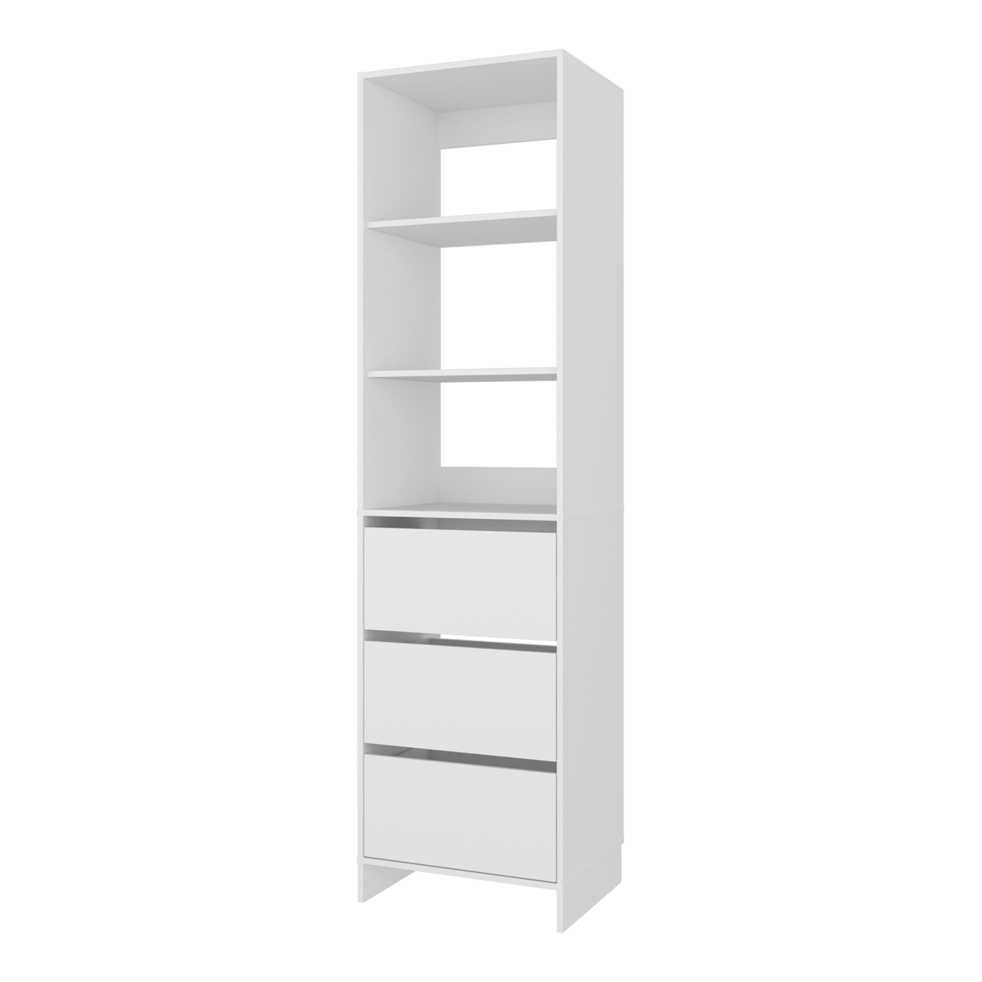 Closet Eco 3 Cajones 213X55X48 Kronos Blanco  Zf