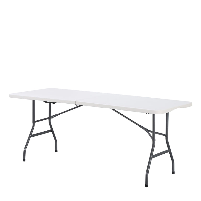 Mesa De Banquetes Plegable 180 Bm-Ft01 74X180X74 Rta Blanco