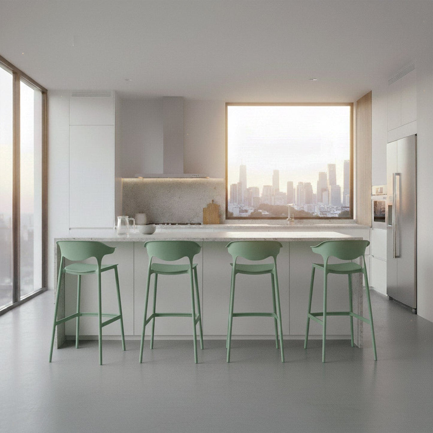 Silla Bar Elena 99X49X48 Rta Oliva