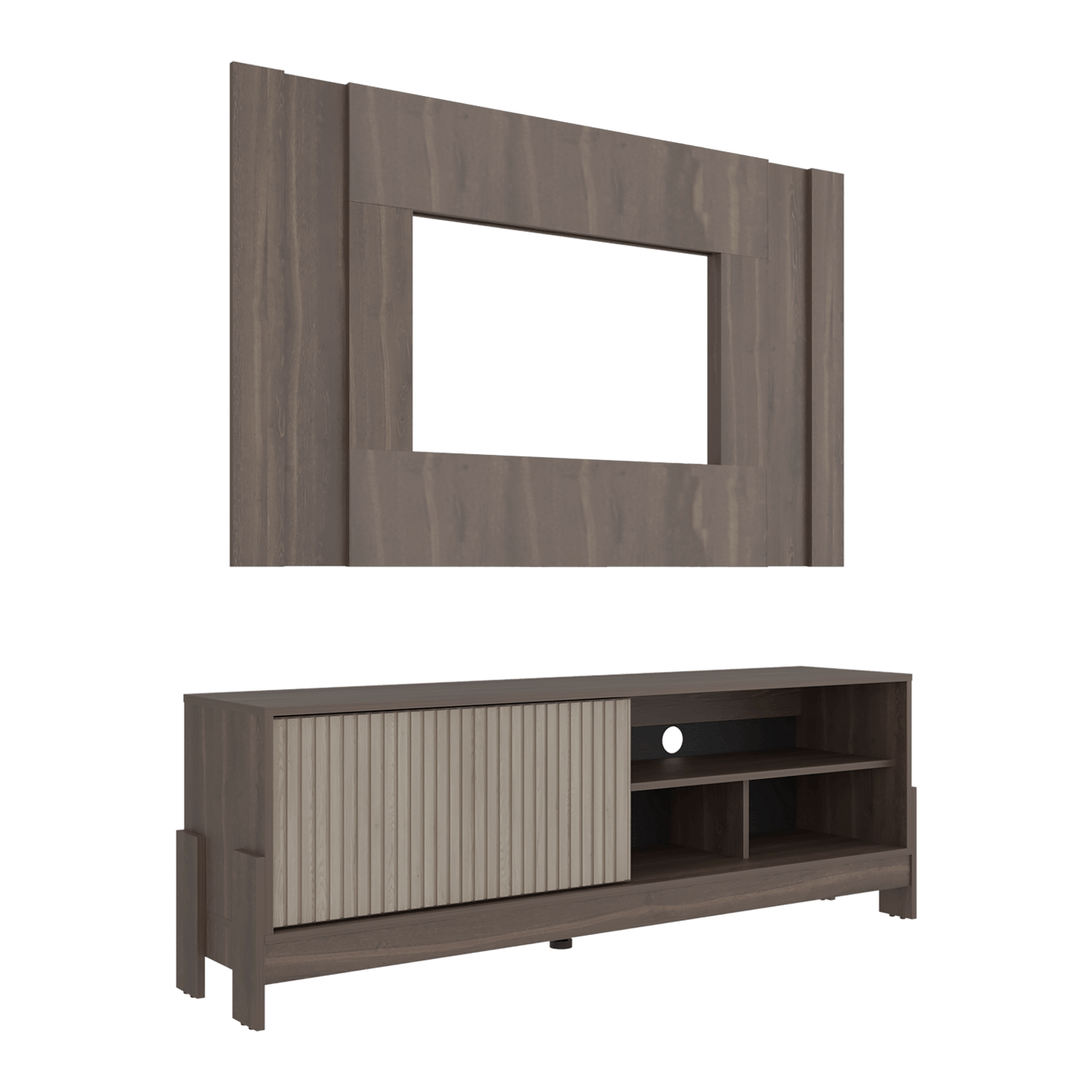 Mueble De Entretenimienro Obell 65 55X157X36 Rta Milan Roble Natural
