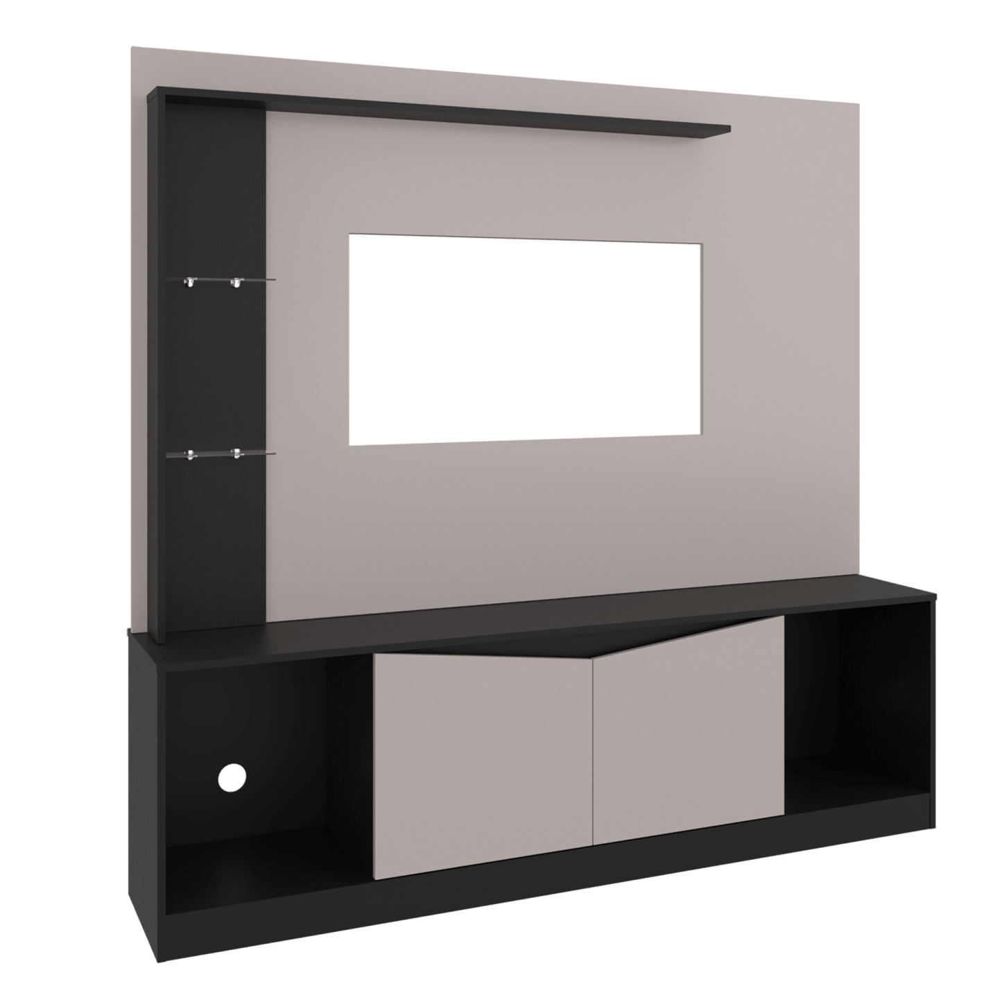 Centro De Tv 65" Cuera 174X180X35 Rta Capri Wengue