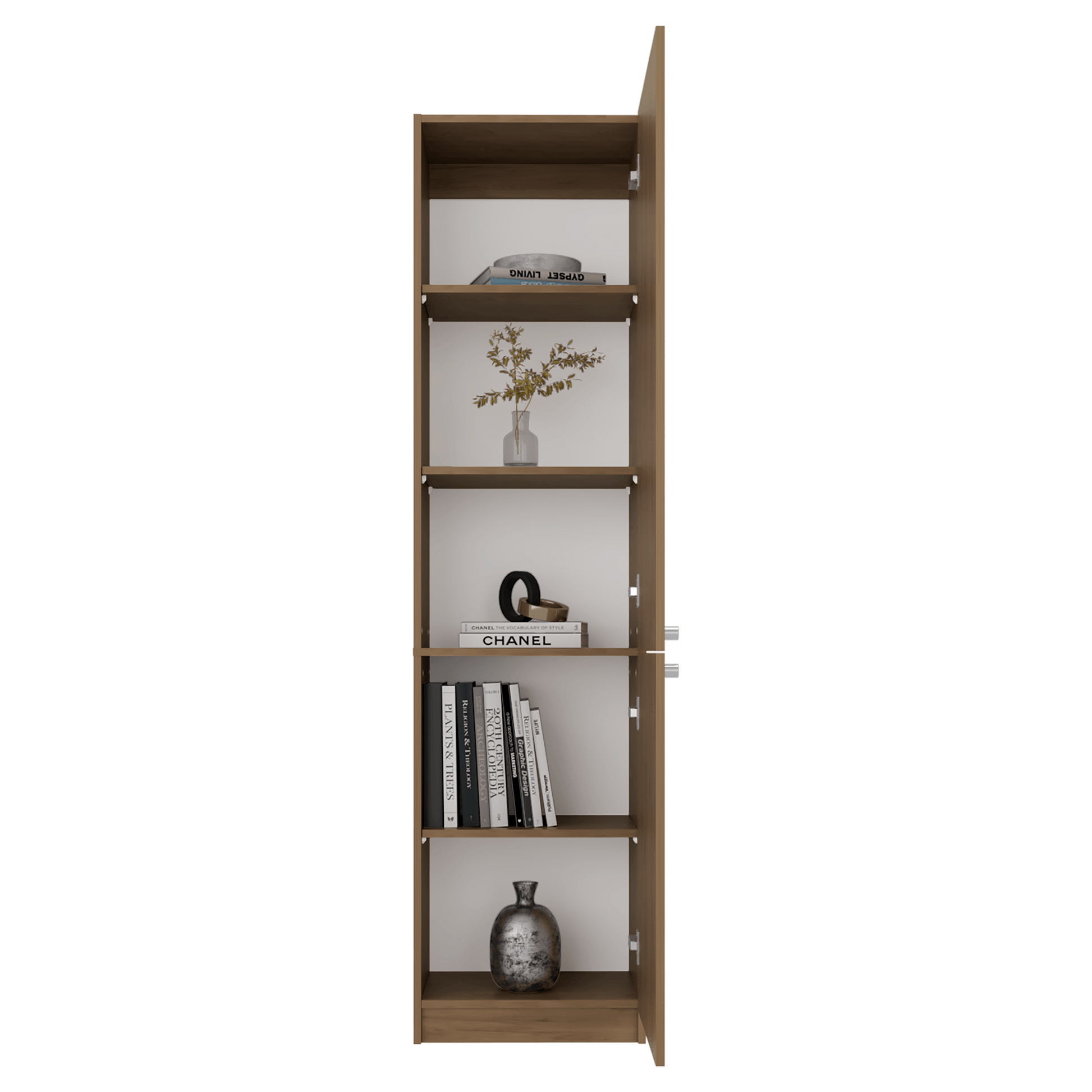 Estante Home E-M5 180X45X31 Rta Kronos Fresno Blanco Zf