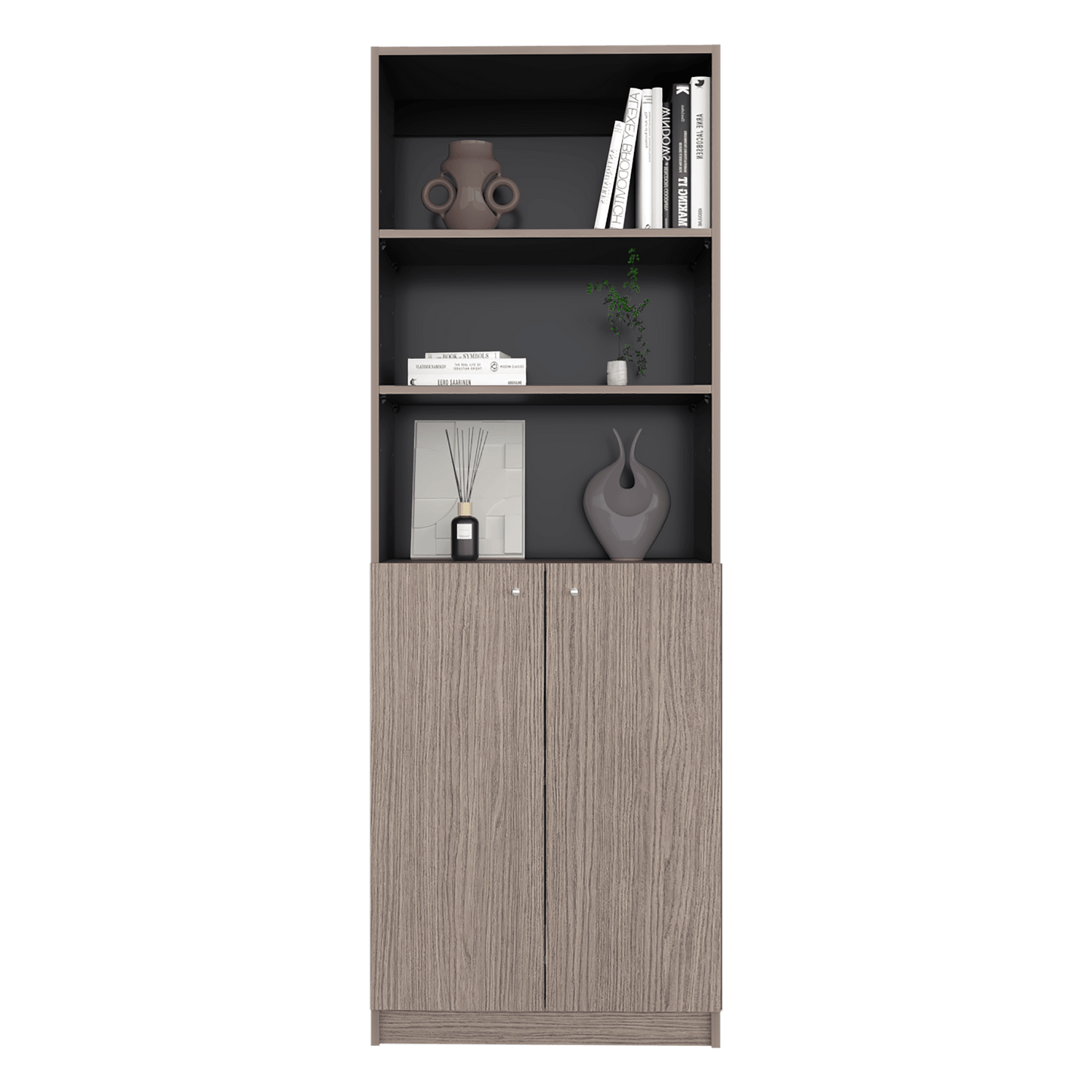 Estante Home E-M4 180X62X31 Rta Positano Wengue Zf
