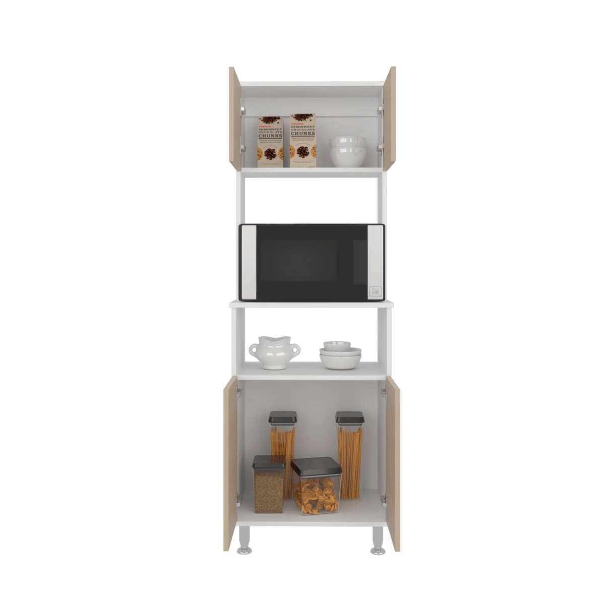 Mueble Alacena Fenix Rta Blanco + Rovere N/A