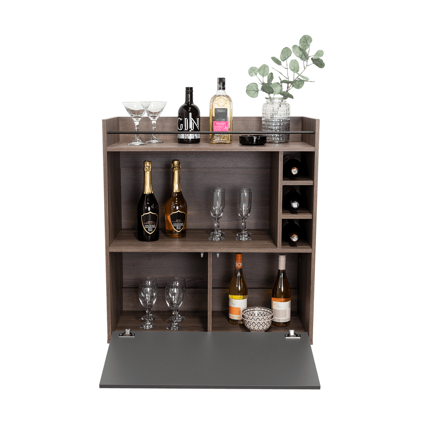 Bar Zurich 107X80X39 Rta Milan Plomo