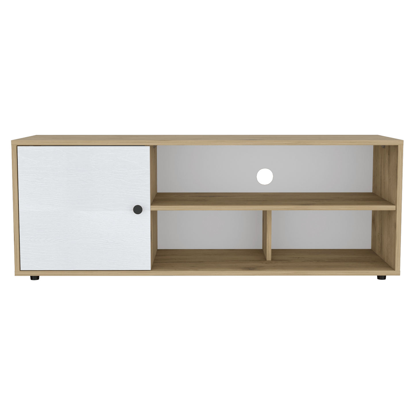 Rack De Tv 55'' Noah Rta Macadamia Blanco