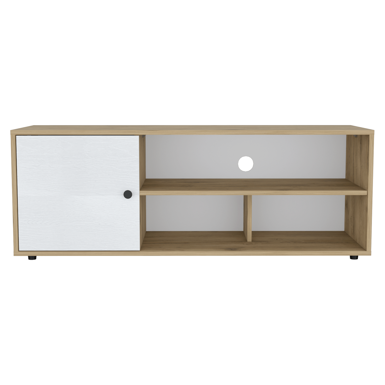 Rack De Tv 55'' Noah Rta Macadamia Blanco