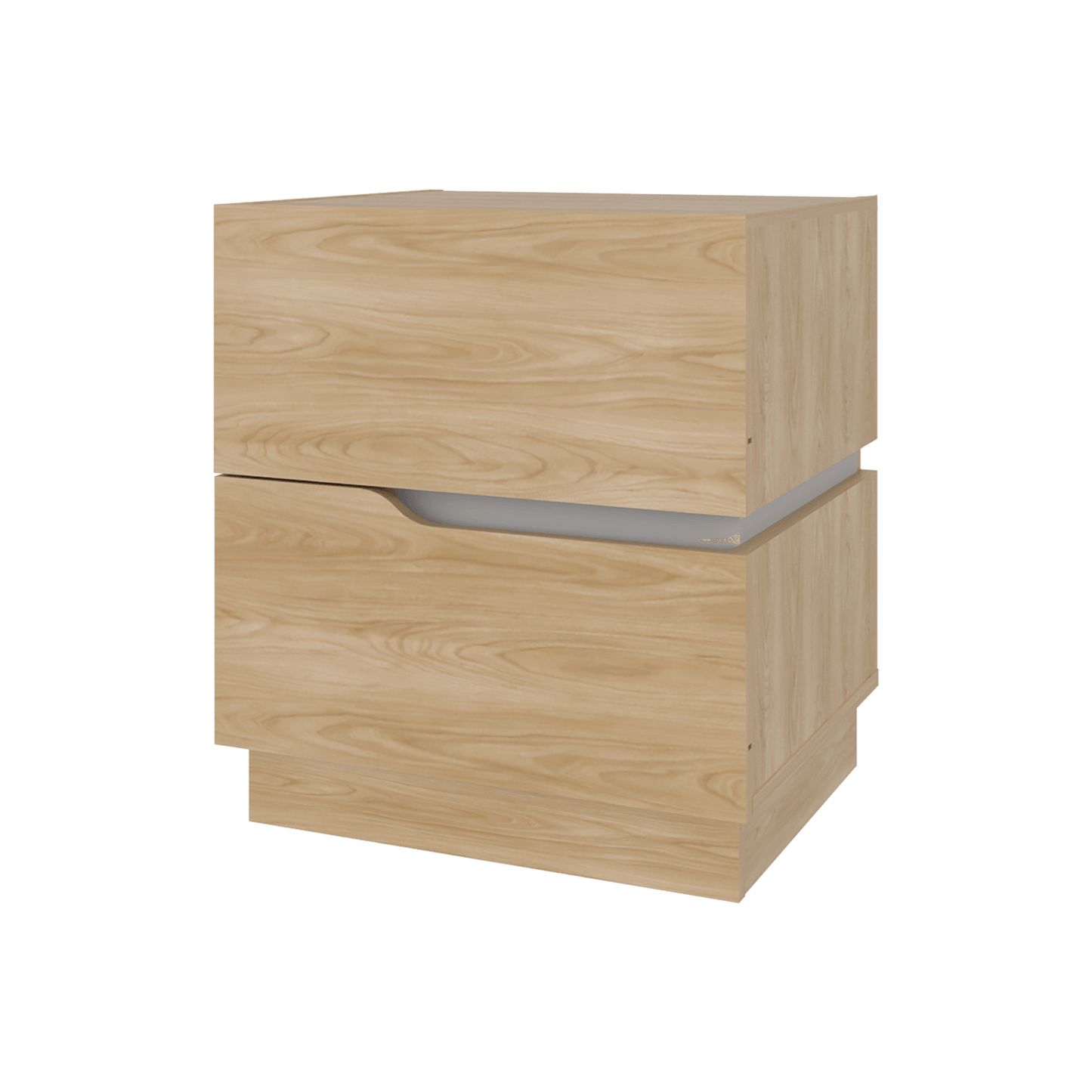 Mesa De Noche Bonnie 50X45X40 Rta Fresno Blanco