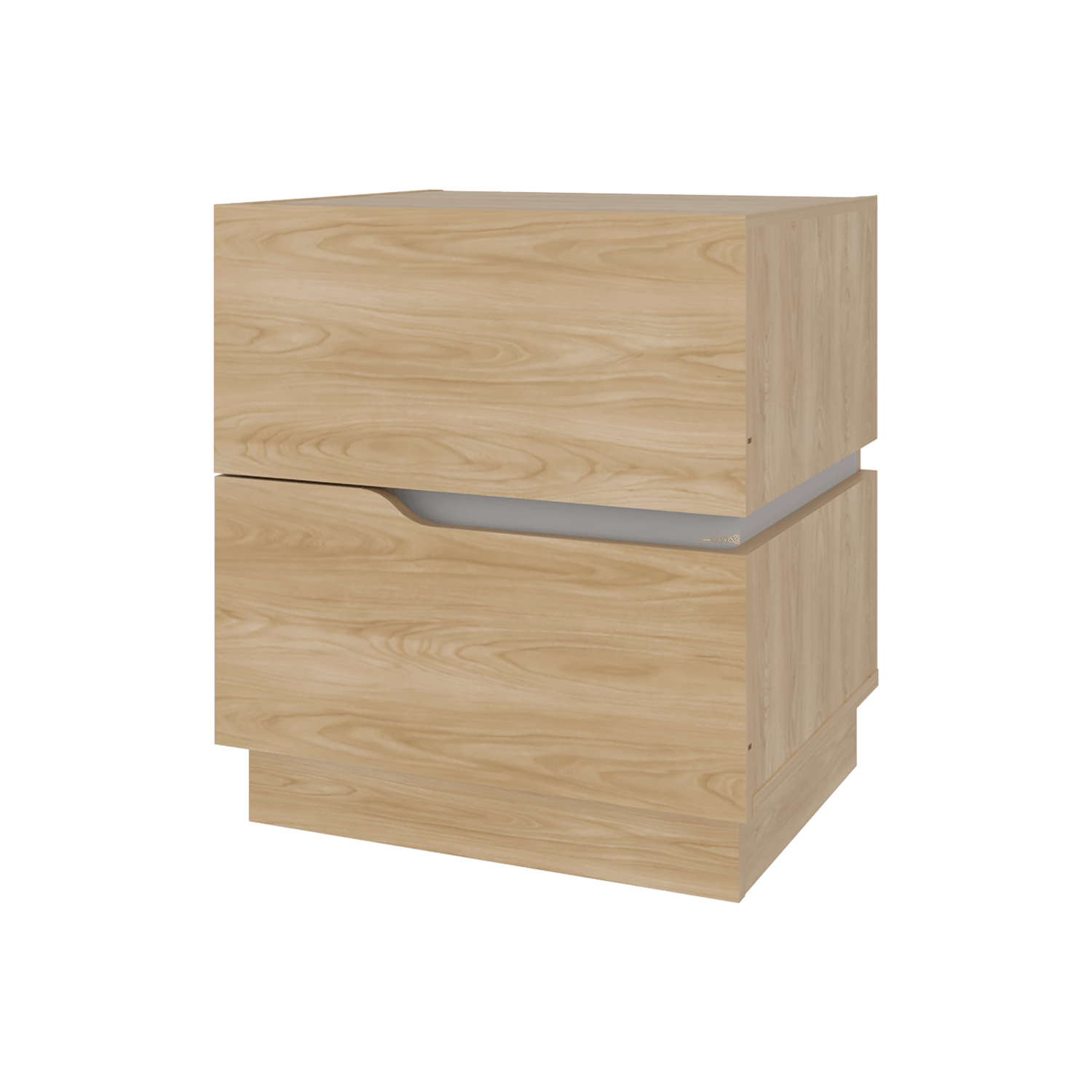 Mesa De Noche Bonnie 50X45X40 Rta Fresno Blanco