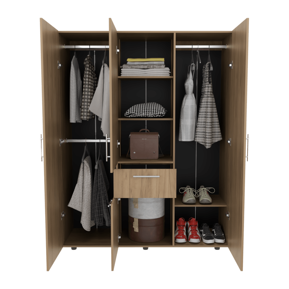 Closet Belen 178X140X46 Rta Fresno Wengue Zf