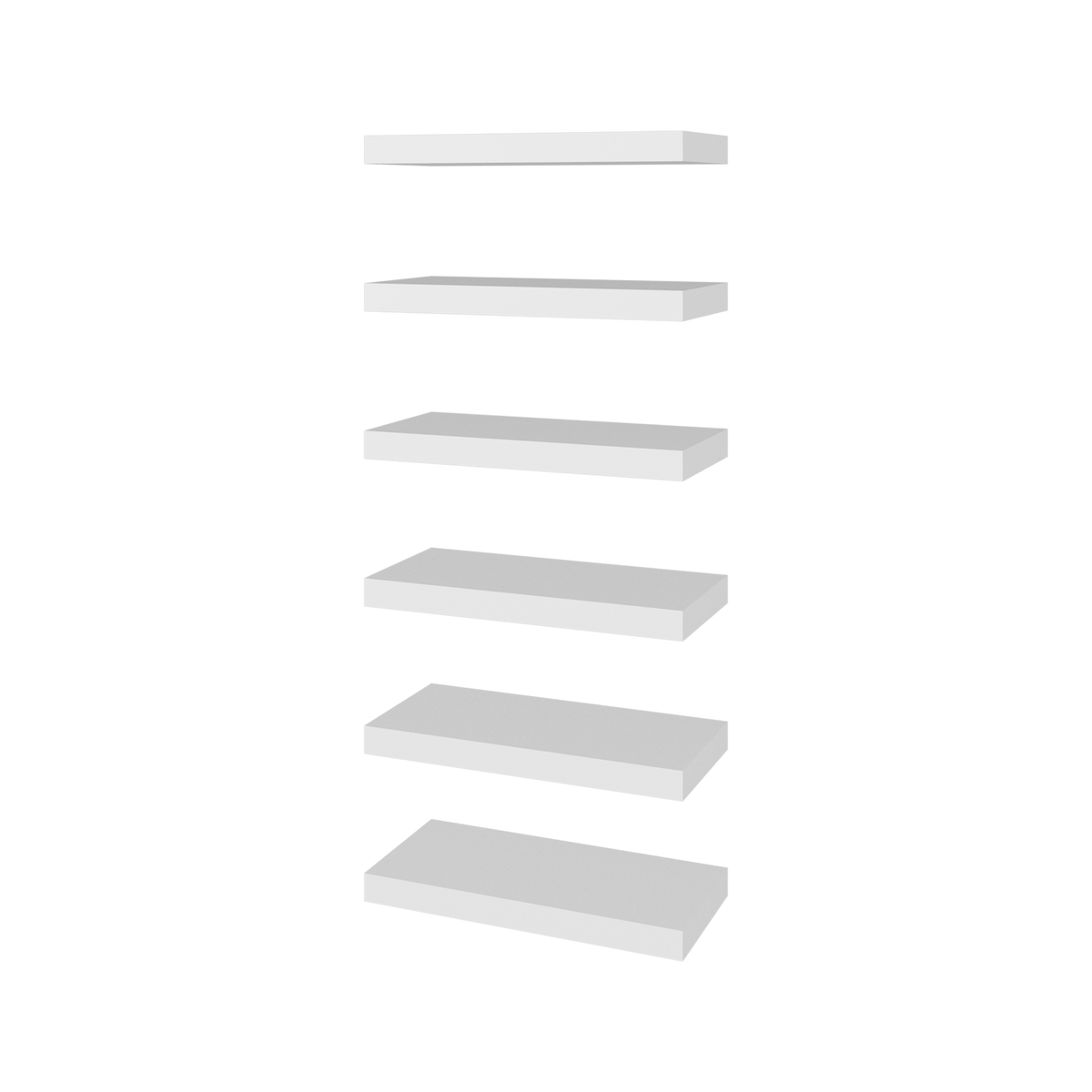 Repisa Flotante Shelf 3X45X20 Rta Blanco Zf