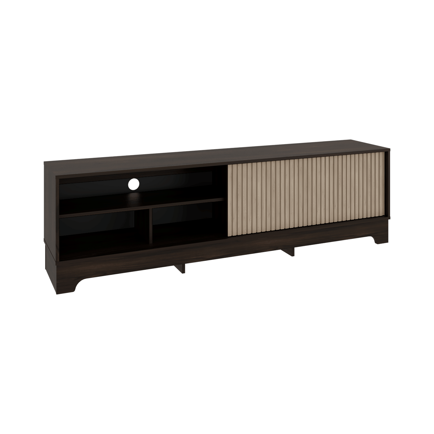 Mueble De Entretenimiento Smith 75 52X180X36 Rta Nogal Roble Natural