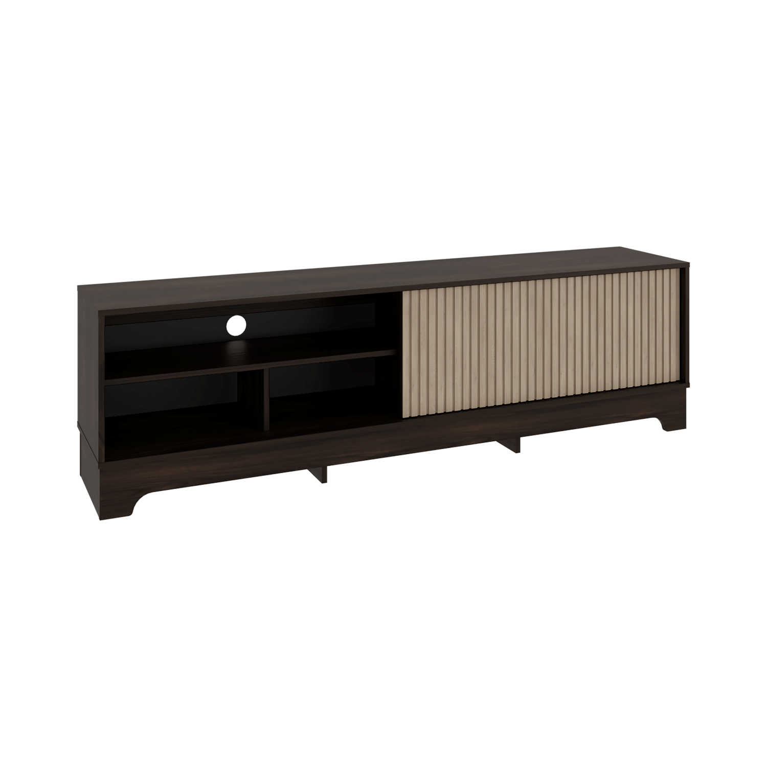 Mueble De Entretenimiento Smith 75 52X180X36 Rta Nogal Roble Natural