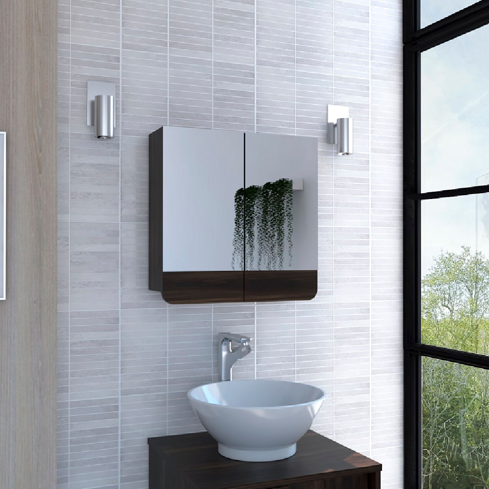 Gabinete De Baño Luv Nogal Gris