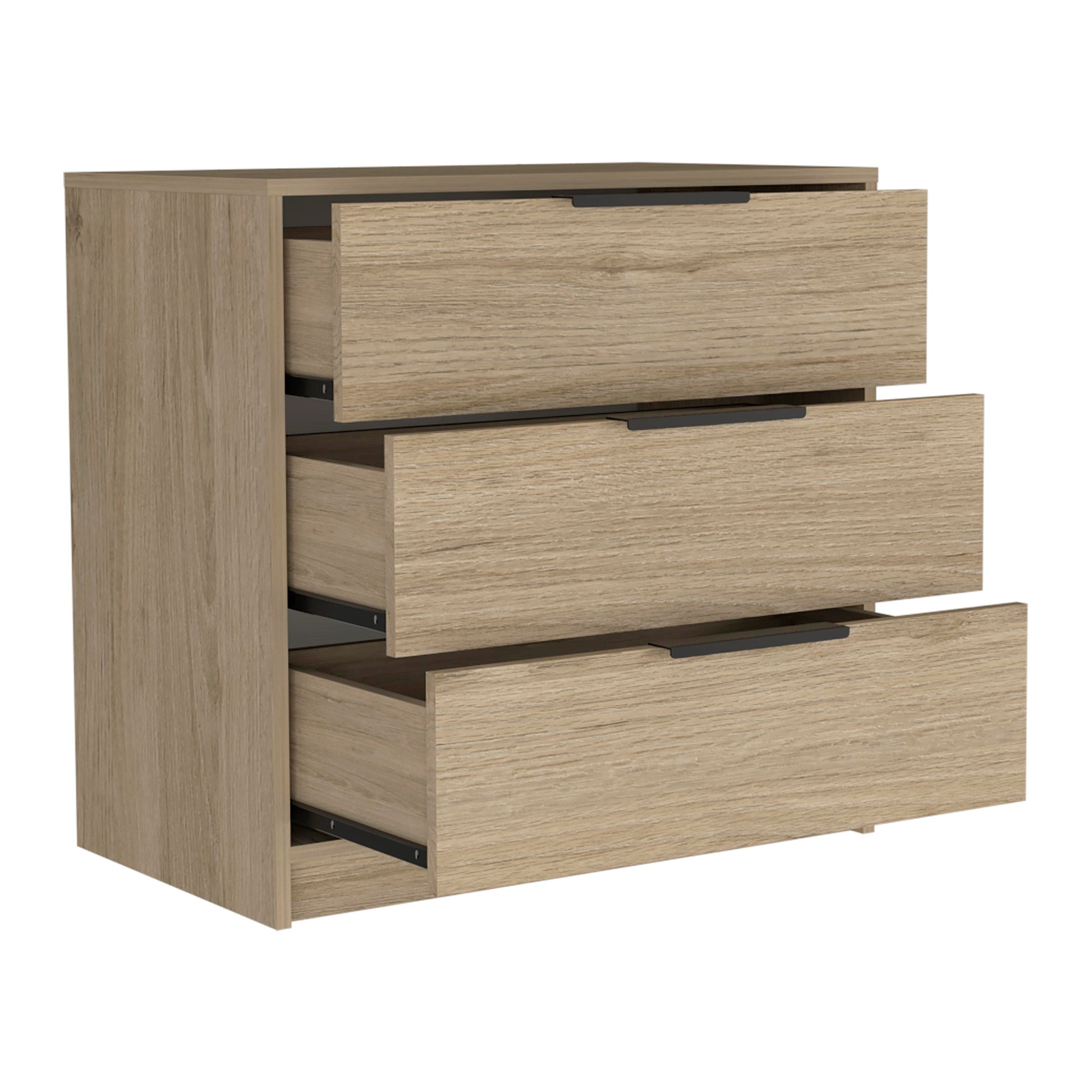 Comoda 3 Cajones Kaia Rta Rovere + Blanco