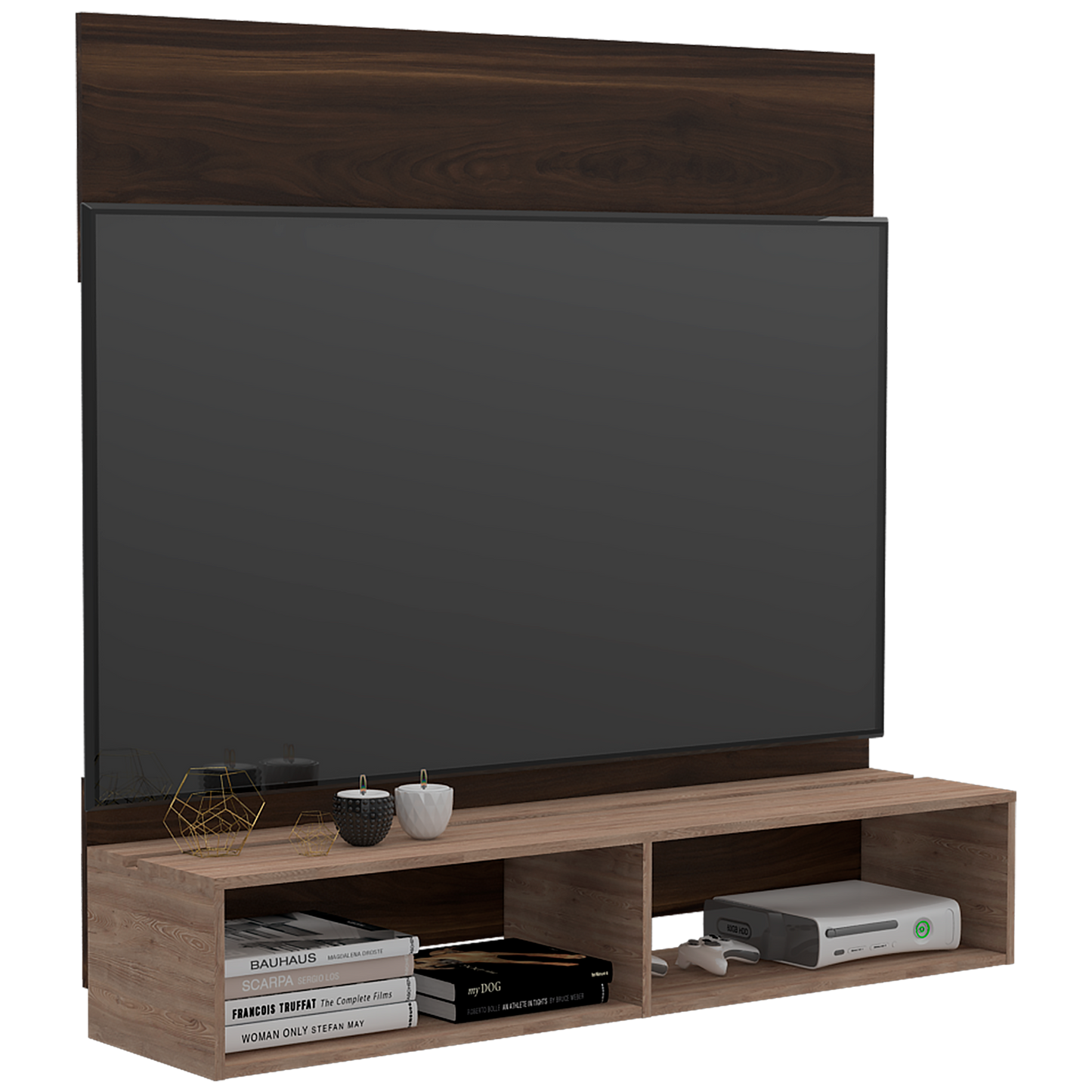 Panel Tv 60 Fraktal Rta Nogal +  Miel