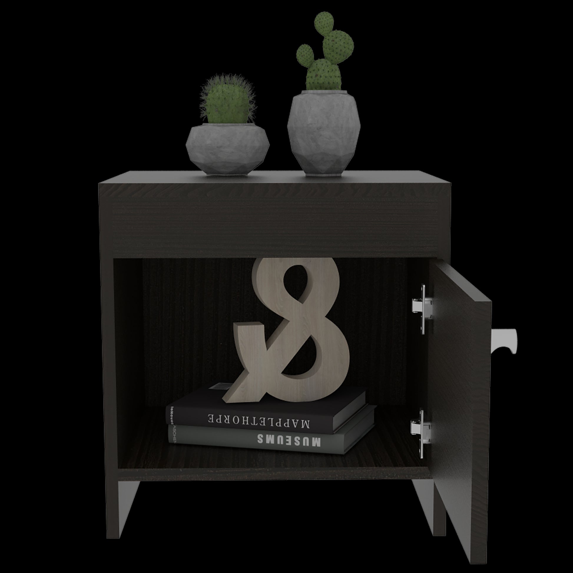 Mesa De Noche Colore Rta Wengue