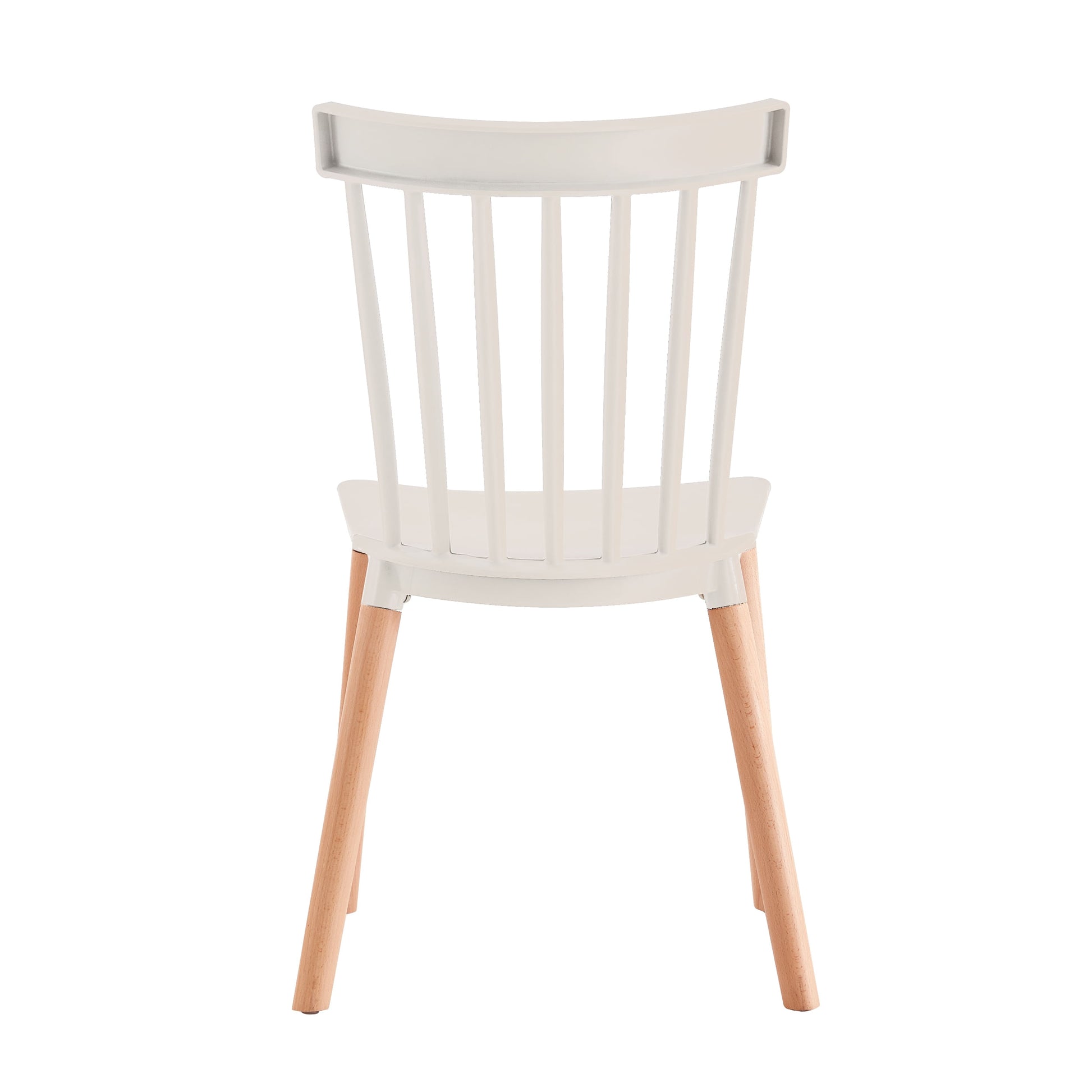 Set X6  Unidades Silla Comedor Blanca Patas Largas