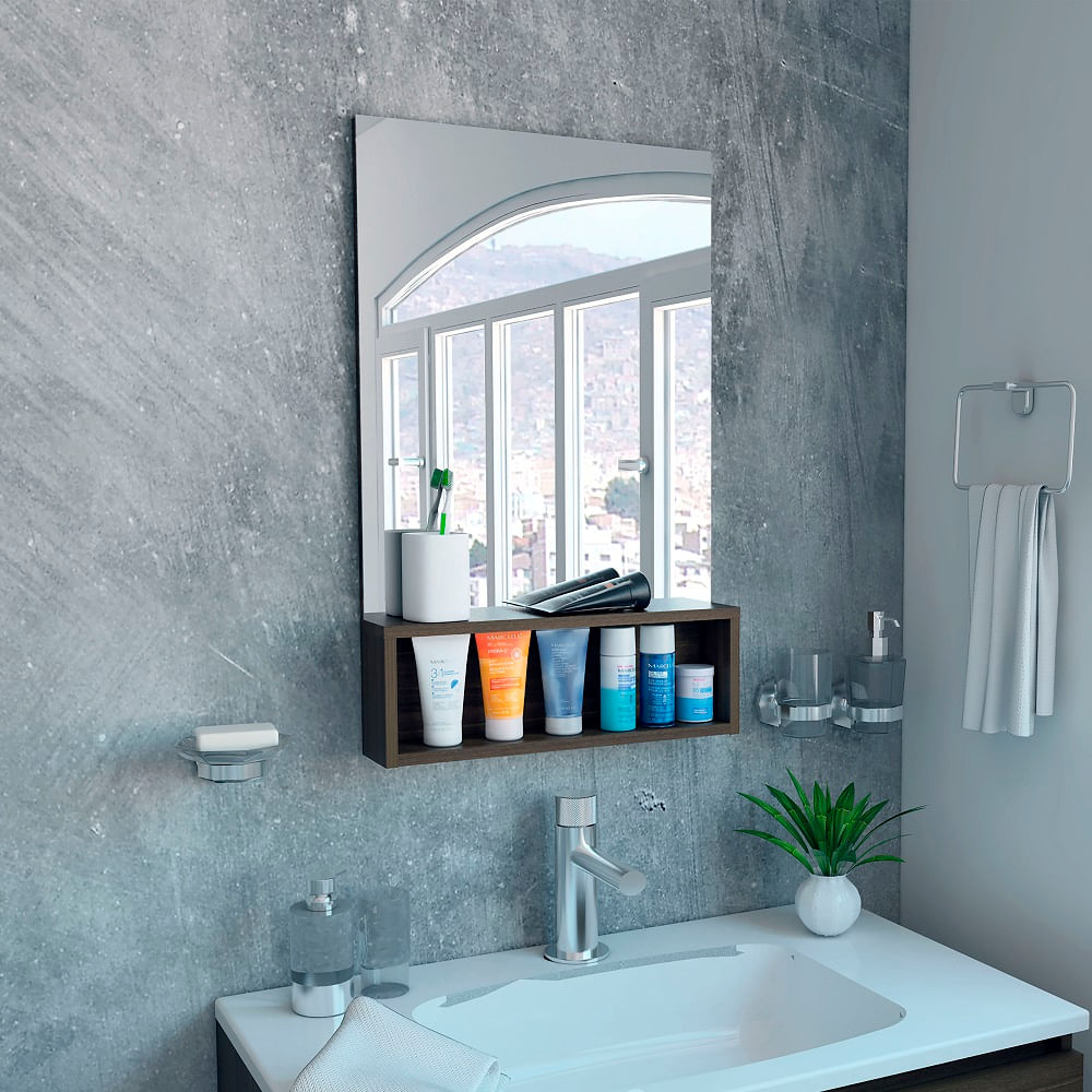 Espejo De Baño Bolton Rta Amaretto N/A