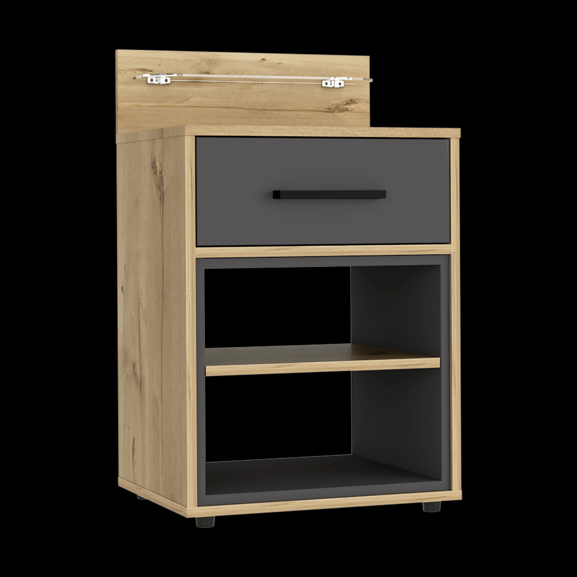 Mesa De Noche Saint Denis Rta Duna + Plomo