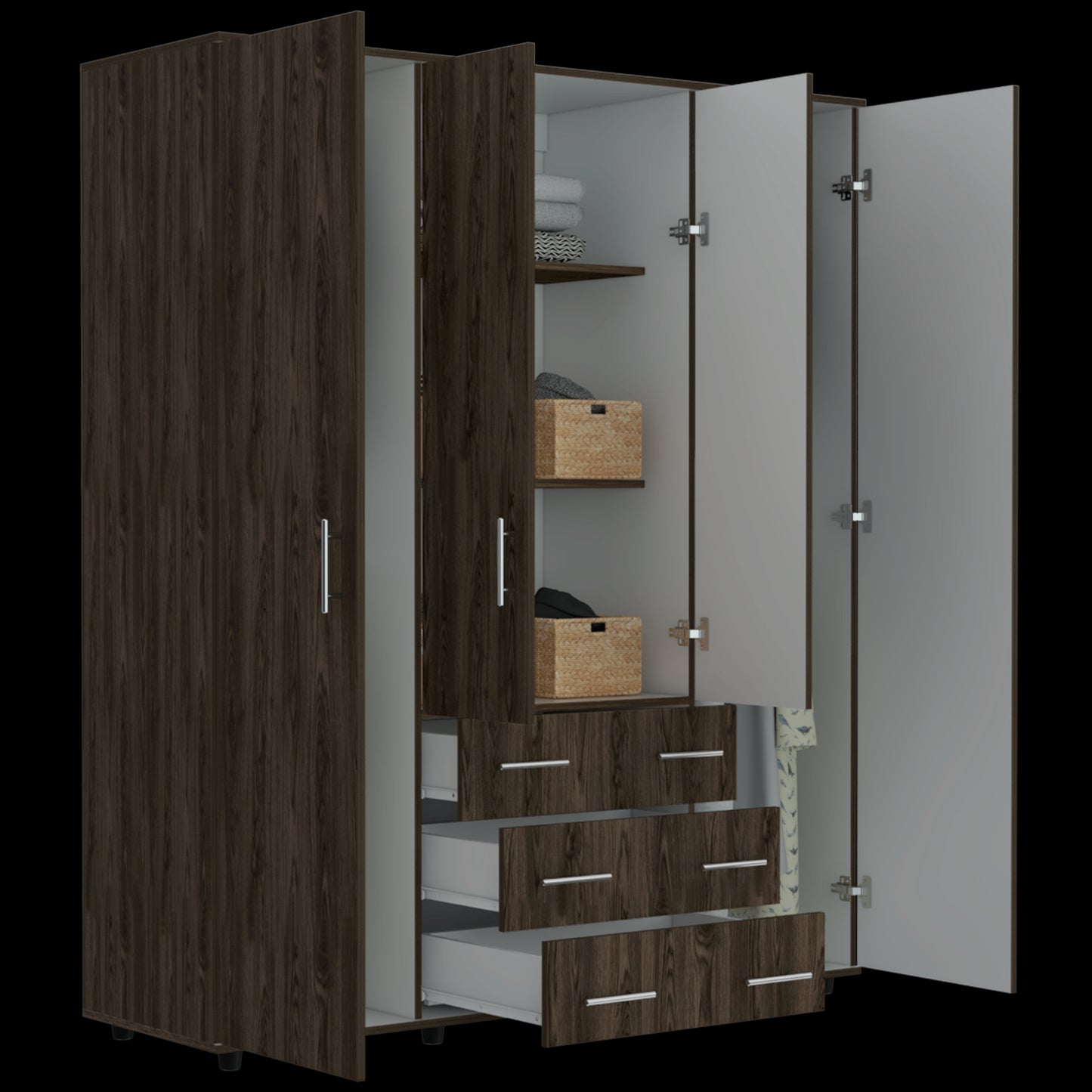 Closet Fontan 180 X 150 X 50 Rta Milan + Blanco