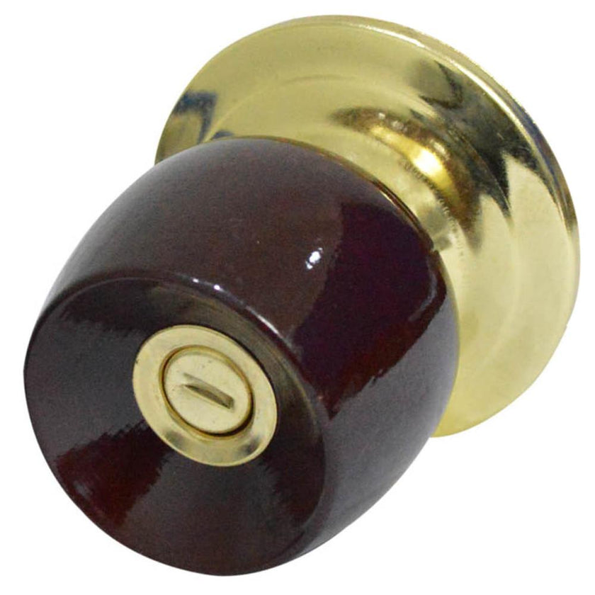 Chapa Bola Bano Pmadera Uduke Color Vinotinto Escudo Dorado 5832Hjm Ht20185