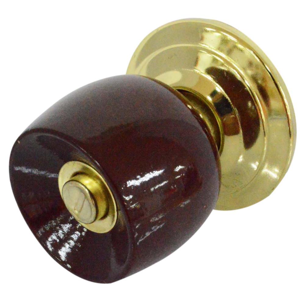 Chapa Bola Alcoba Pmadera Uduke Color Vinotinto Escudo Dorado 5831Hjm Ht20177