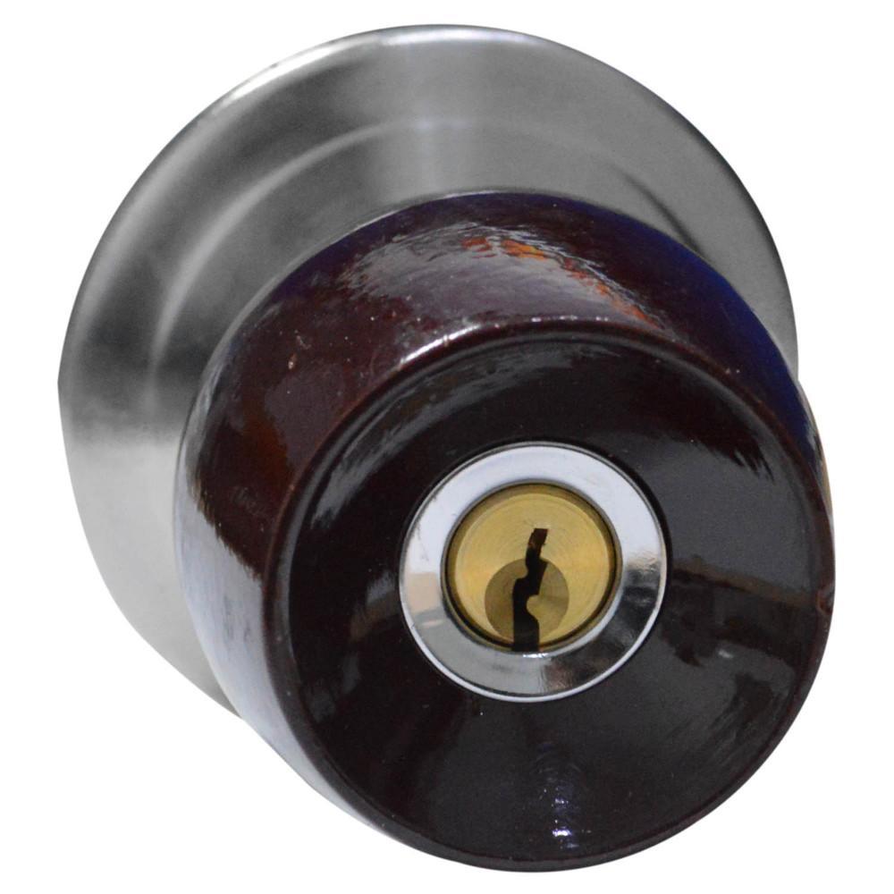 Chapa Bola Alcoba Pmadera Uduke Color Vinotinto Escudo Cromado 5831Hjm Ht20177S