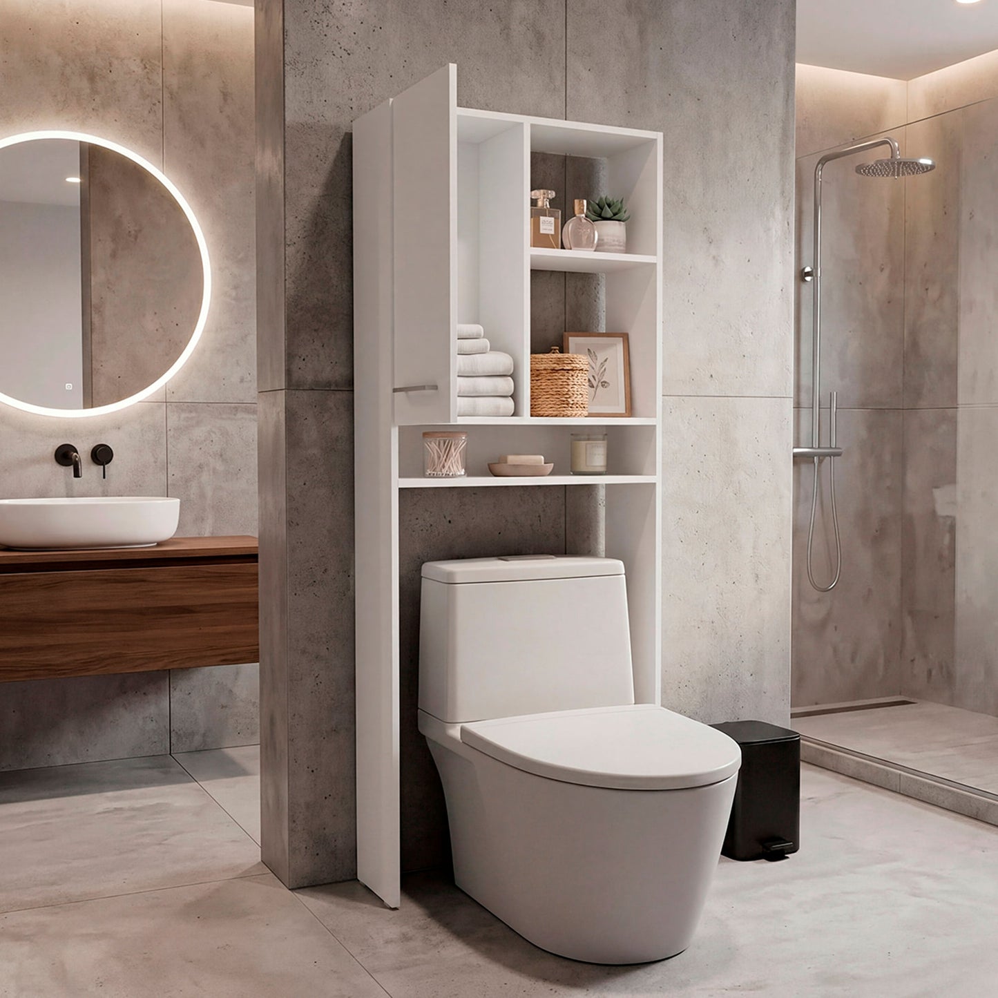 Optimizador De Baño Bath 1 Puerta 160X63X26 Rta Blanco