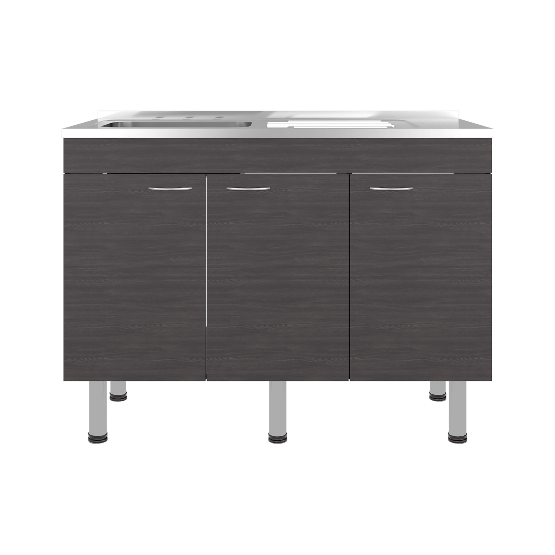 Mueble Inferior De Cocina Oceana 90X120X35 Rta Wengue Zf