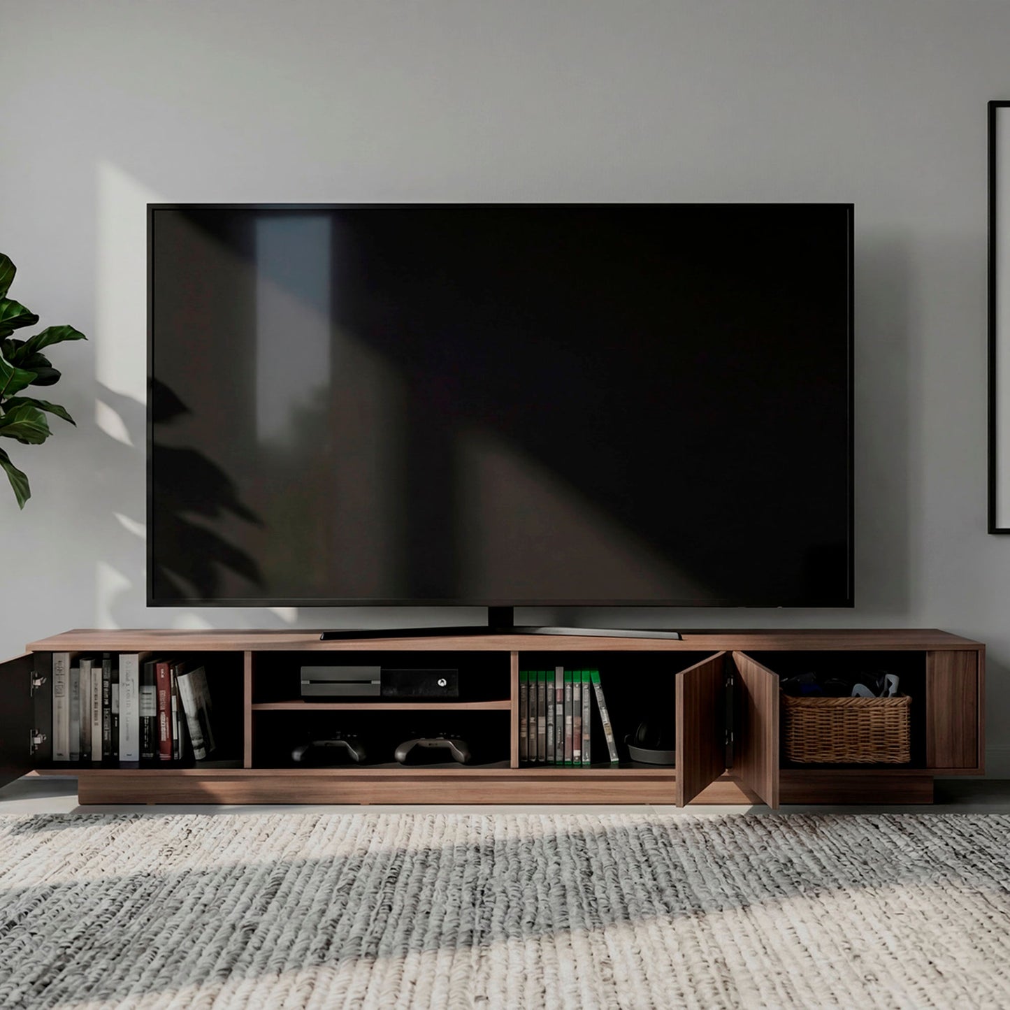 Rack Tv Maldivas 40X230X43 Rta Avellana Wengue