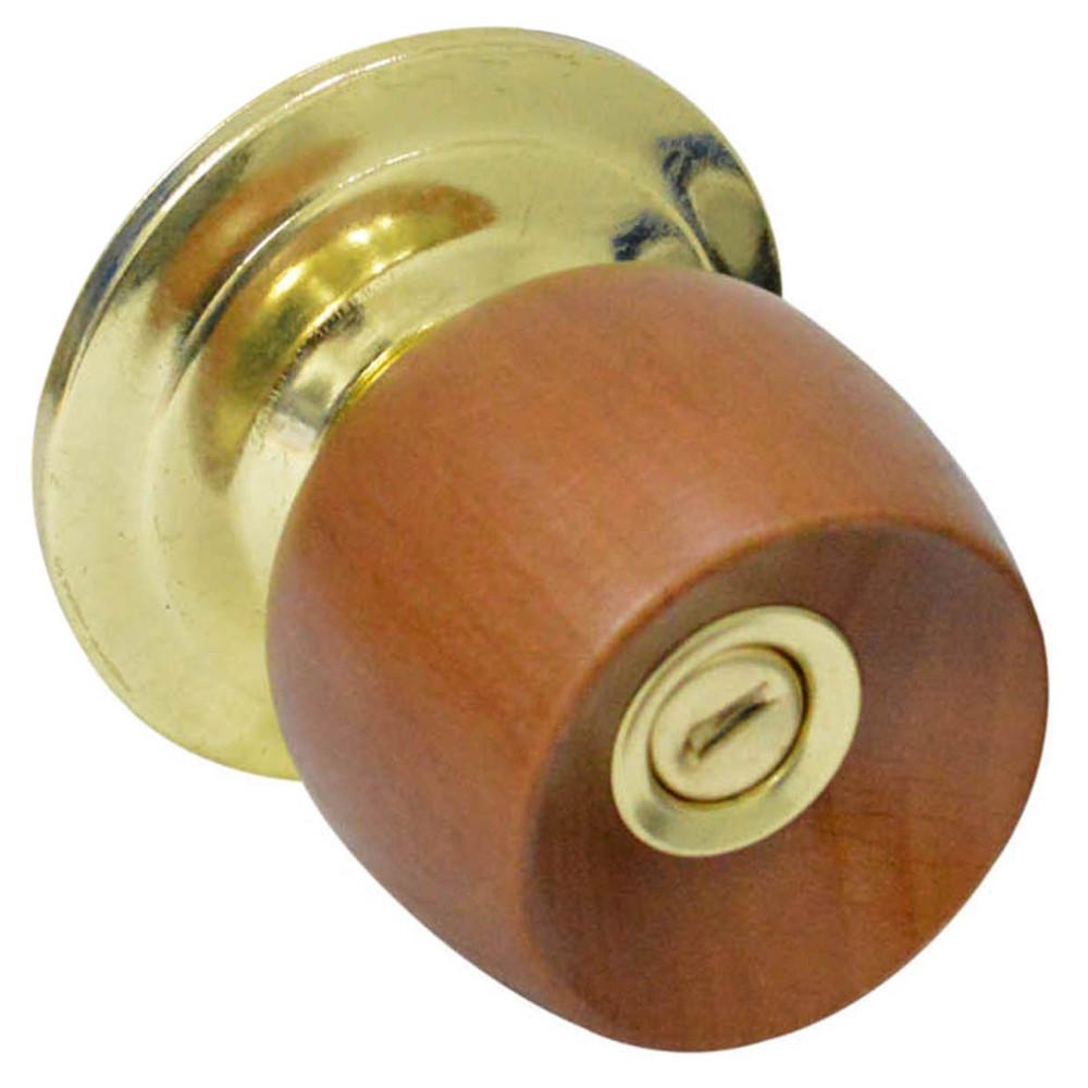 Chapa Bola Bano Pmadera Uduke Color Miel Escudo Dorado 5832Qjm Ht20183