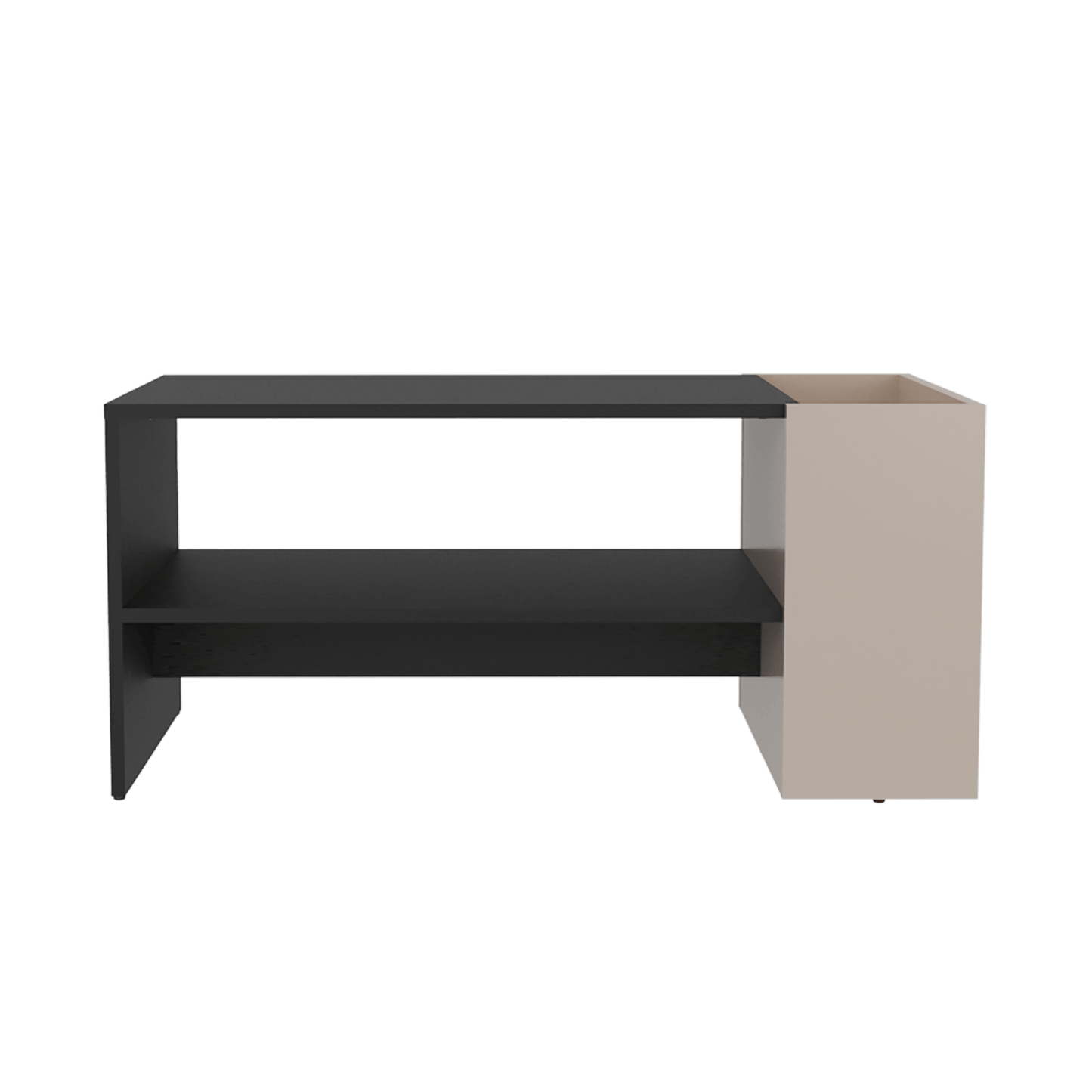Mesa De Centro Larga Adel 42X91X45 Rta Capri Wengue Zf