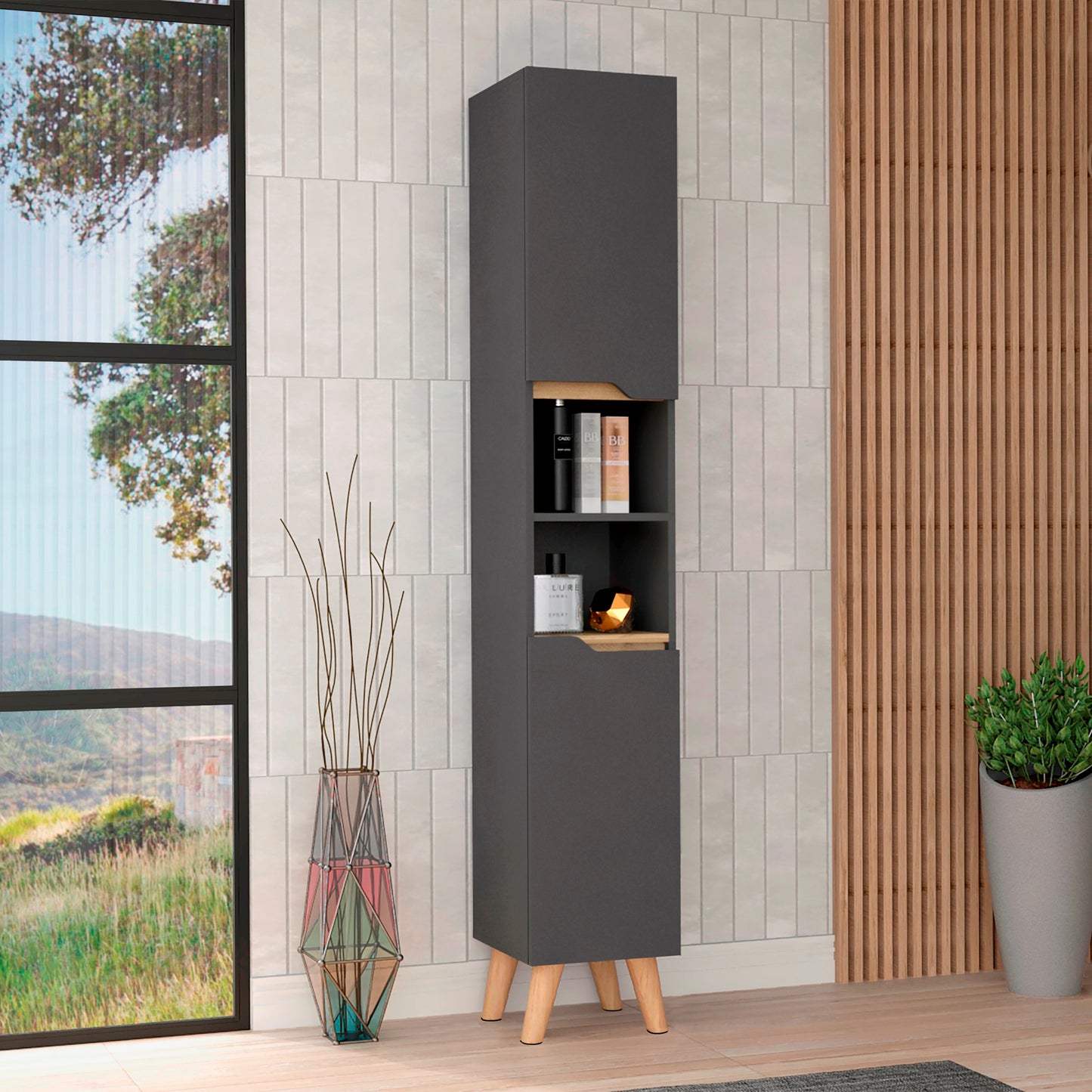 Columna Para Baño Laurent Rta Plomo + Duna Zf