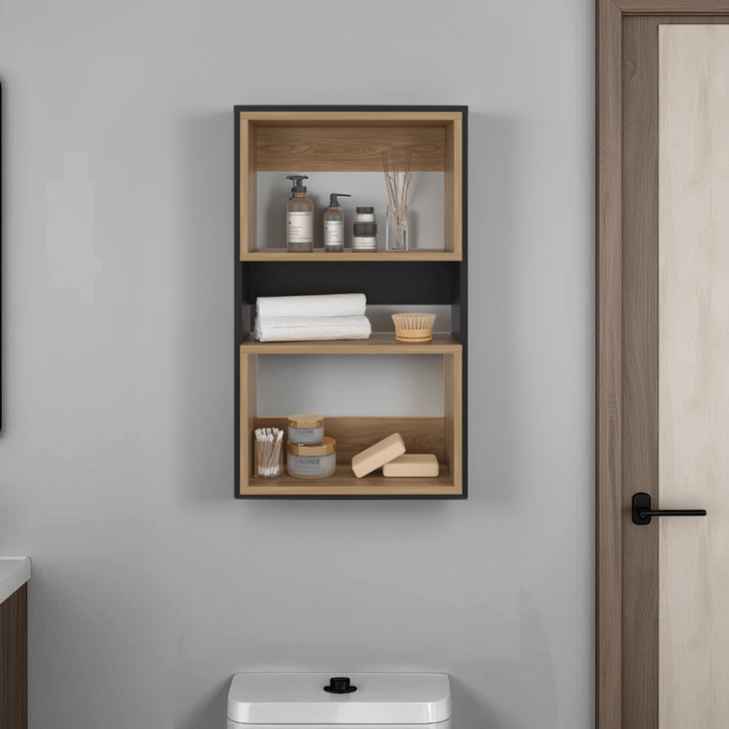 Ahorrador De Espacio Flotante Eco 75X45X18 Rta Wengue Fresno