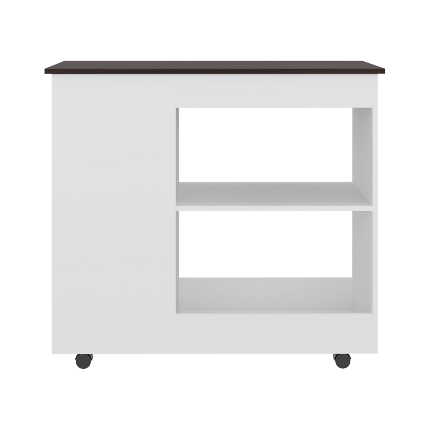 Meson De Cocina Nigella 89X100X40 Rta Blanco Nogal Zf