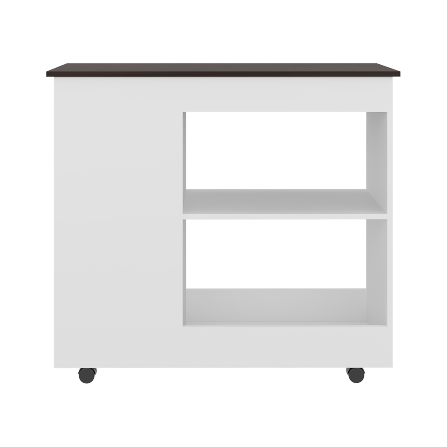 Meson De Cocina Nigella 89X100X40 Rta Blanco Nogal Zf