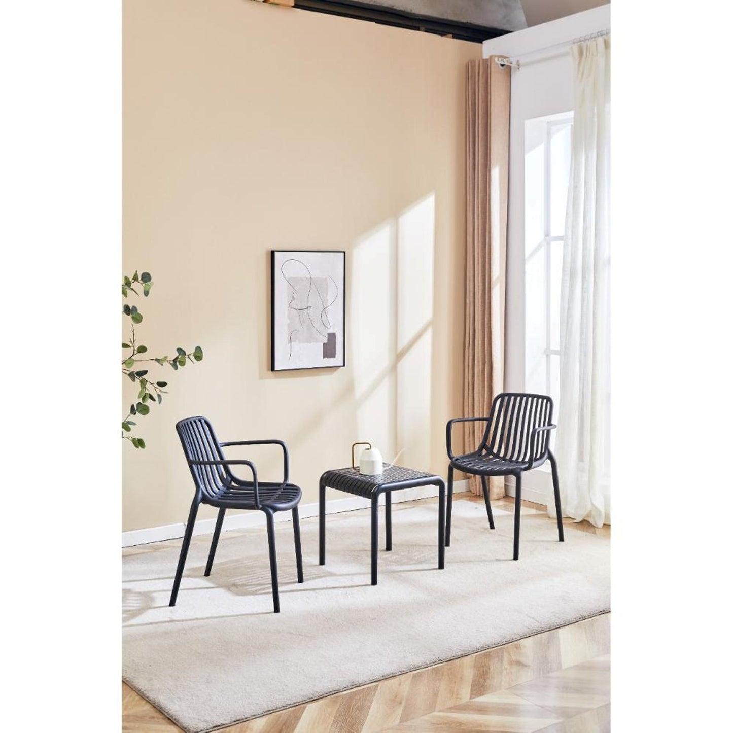 Silla Parma 80X57X54 Rta Negro