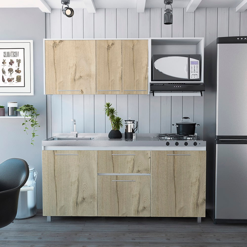 Cocina 1.80 Atalanta Izquierda Blanco Duna