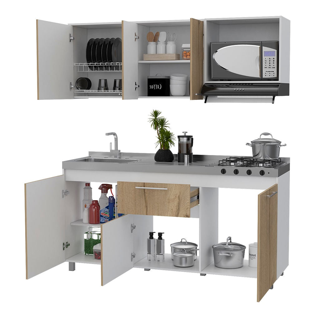 Cocina 1.80 Atalanta Izquierda Blanco Duna