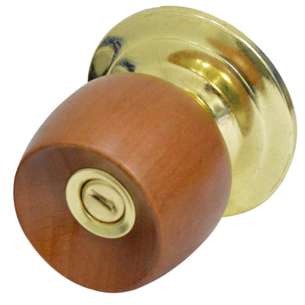 Chapa Bola Alcoba Pmadera Uduke Color Miel Escudo Dorado 5831Qjm Ht20175