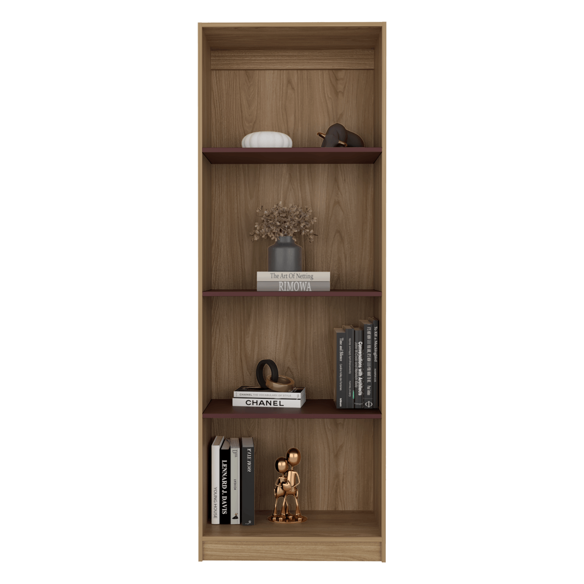 Estante Home 180X62X29 Rta Fresno Eu Burdeos