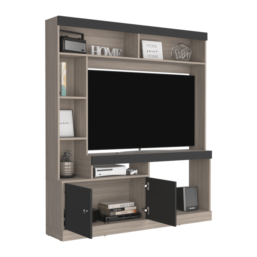 Centro De Entretenimiento Dante Tv 55'' 180X180X30 Rta Bardolino Wengue
