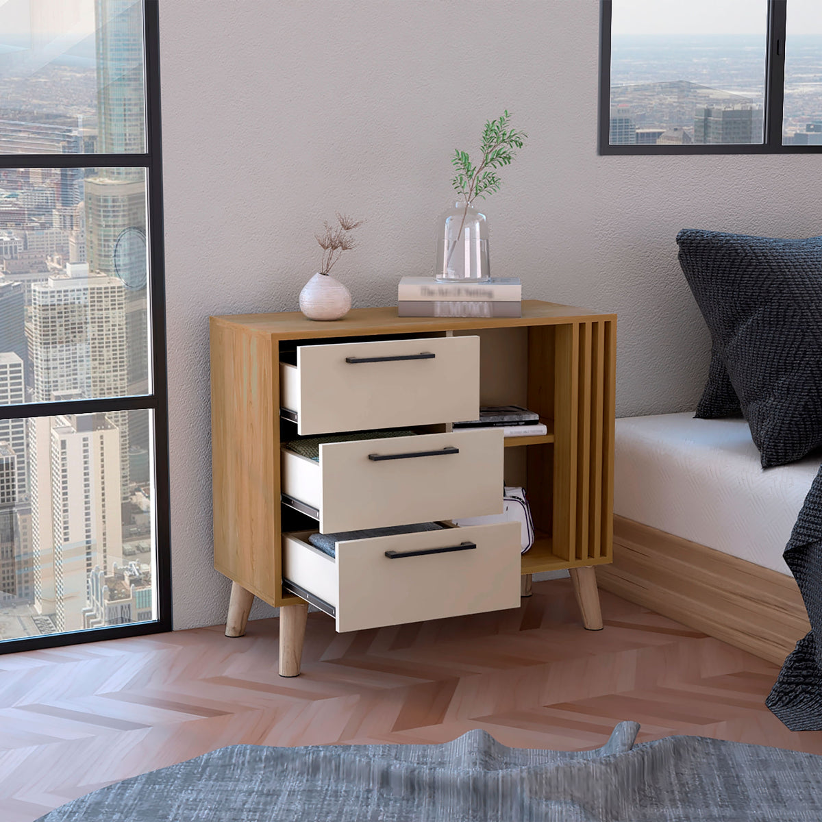Cajonera Vance Eco 64X80X35 Rta Fresno Eu Capri