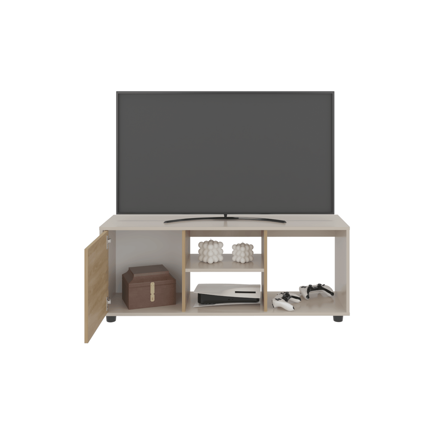 Rack De Tv Adel 46X120X34 Rta Capri Fresno Eu Zf