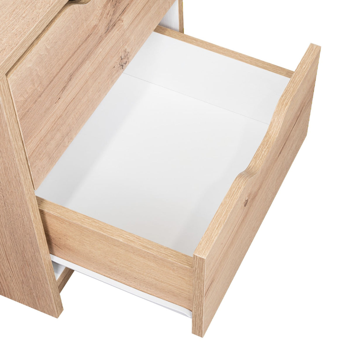 Mesa De Noche Basilea 48X41X36 Rta Duna Blanco