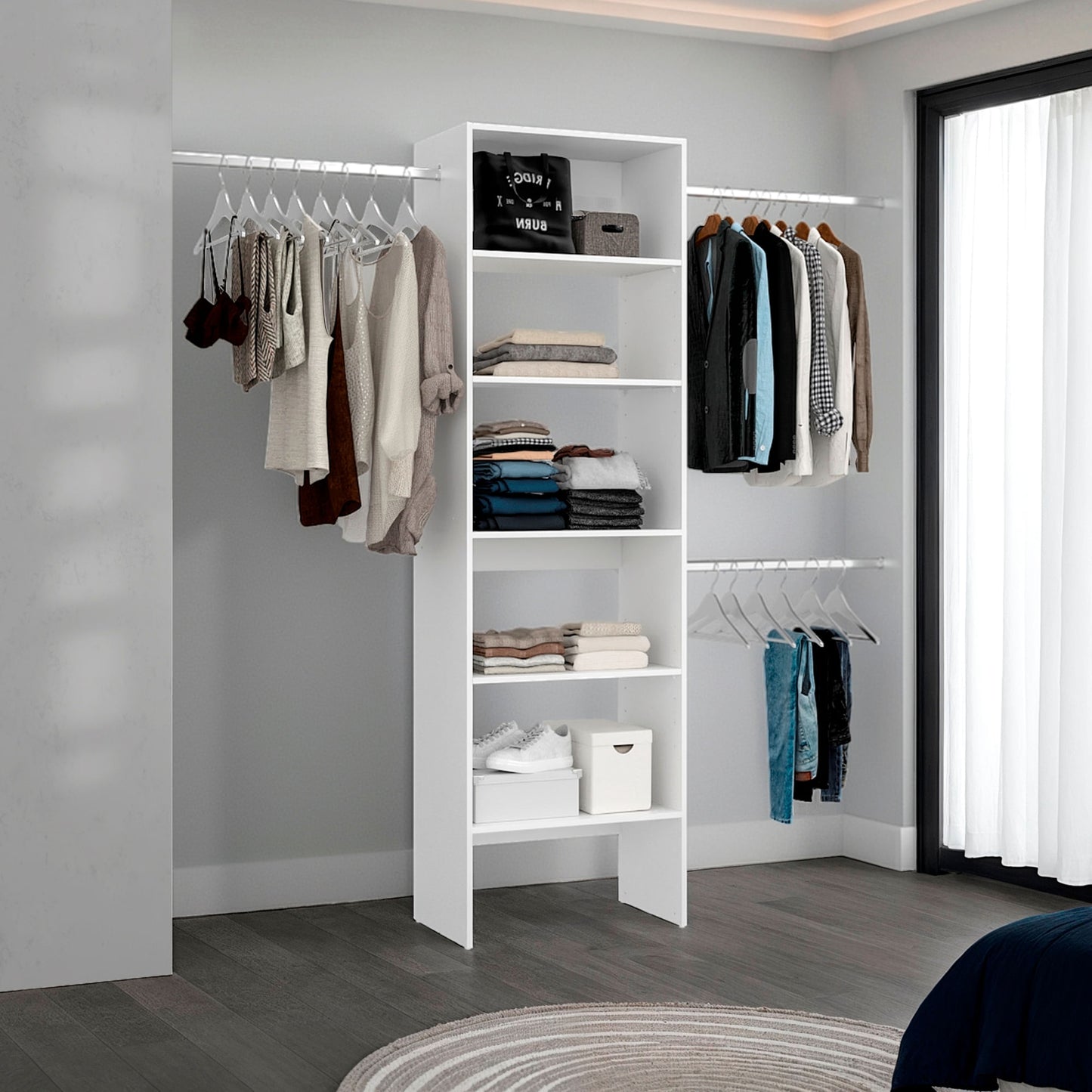 Closet Abierto Selt 210X63X36 Rta Kronos Blanco Zf