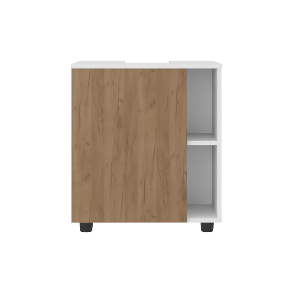 Mueble Para Lavamanos Pascuale 62X55X41 Rta Blanco Fresno  Zf